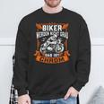 Biker Wird Nicht Grau Das Ist Chrome Ironie Fun Sweatshirt Geschenke für alte Männer