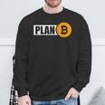 Bitcoin Plan B Cryptocurrency Investor Btc Merchant Sweatshirt Geschenke für alte Männer