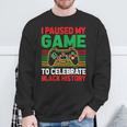 Black History Month Gamer African American Pride Boys Men Sweatshirt Gifts for Old Men