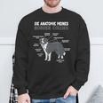 Border Collie Anatomie Collie Dog Holder S Sweatshirt Geschenke für alte Männer