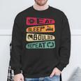 Bouldern Climbing Eat Sleep Boulder Repeat Boulderer Sweatshirt Geschenke für alte Männer