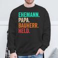 Builder Dad Husband Father's Day House Building Builder Sweatshirt Geschenke für alte Männer