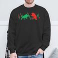 Bulls Bear Stock Exchange Investor Wall Street S Sweatshirt Geschenke für alte Männer