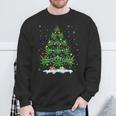 Cannabis Christmas Tree Marijuana Sweatshirt Geschenke für alte Männer