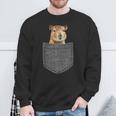 Capybara In Chest Pocket Capybara Sweatshirt Geschenke für alte Männer