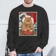 Capybara Ramen Japanese Graphic Kawaii Anime Sweatshirt Gifts for Old Men