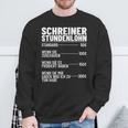 Carpentermeister Wood Mechanic Carpenters Hourly Wage Sweatshirt Geschenke für alte Männer