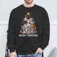 Cat Christmas Cat Christmas Sweatshirt Geschenke für alte Männer