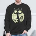 Cat Footballer Cats Cute Cat Sweatshirt Geschenke für alte Männer