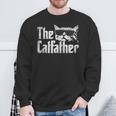 The Catfather Cat Dad Fathers Day Vintage Father's Day Sweatshirt Gifts for Old Men