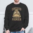 Certified Torta Pounder Quote Retro Latino Mexican Sweatshirt Gifts for Old Men