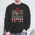 Christmas Fireman Fire Brigade Ugly Christmas Sweatshirt Geschenke für alte Männer