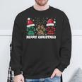 Christmas Outfit Christmas Party Outfit Cat Dog Paw Sweatshirt Geschenke für alte Männer