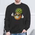 Cool Pineapple Wearing Sunglasses Fun Fruit Sweatshirt Geschenke für alte Männer