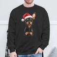 Cute Miniature Pinscher Dog Christmas Merry Xmas Graphic Sweatshirt Geschenke für alte Männer