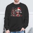 Cute Skeleton Skull Christmas Gothic Christmas Tree Sweatshirt Geschenke für alte Männer