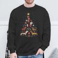 Dachshund Through The Snow Dog Christmas Tree Sweatshirt Geschenke für alte Männer