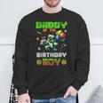 Daddy Of The Birthday Boy Party Video Gamer Pixel Number Sweatshirt Gifts for Old Men