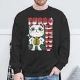 Dandadan Turbo Granny Cute Cat Kawaii Angry Cat Anime Sweatshirt Gifts for Old Men