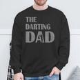 The Darting Dad Dartsport Darter Sprüche Dartboard Sweatshirt Geschenke für alte Männer