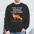 Das Ist Mein Menschen I'm Really A Fox Sweatshirt Geschenke für alte Männer