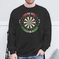 And Die Welt Ist Doch Ne Scheibe Dart Slogan Sweatshirt Geschenke für alte Männer