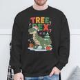 Dinosaur Christmas Jumper Xmas Tree Rex Pyjama Sweatshirt Geschenke für alte Männer