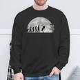 Discgolf Evolution Moon Throwing Disc Golf Disc Sweatshirt Geschenke für alte Männer