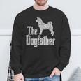 The Dogfather Akita Inu Dog Silhouette Sweatshirt Geschenke für alte Männer