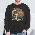 Dont Be Dumb Bassintage Sunset Divertido Pesca Cita Meme Camisa de entrenamiento Regalos para ancianos