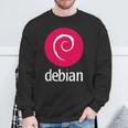 Double-Sided Debian Linux Software Of The Dedicated Community Sweatshirt Geschenke für alte Männer