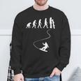 Drawn Simple Evolution Snowboard Sweatshirt Geschenke für alte Männer