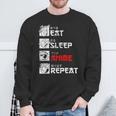 Eat Sleep Anime Repeat Manga Anime Manga Japan Outfit Sweatshirt Geschenke für alte Männer