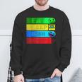 Eat Sleep Dash Repeatideo Game Geometryideo Gamer Sweatshirt Geschenke für alte Männer