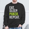 Eat Sleep Poker Repeat Regalo Jugador Poker Camisa de entrenamiento Regalos para ancianos