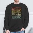 Eat Sleep Rowing Repeat Rowing Sweatshirt Geschenke für alte Männer