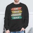 Eat Sleep Soccer Repeat Boys Soccer Lovers & Players Sweatshirt Gifts for Old Men
