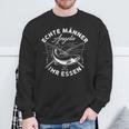 Echte Männer Angeln Ihr Essen Sweatshirt Geschenke für alte Männer