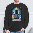 El Lector Tarot Card Cat Libros Amantes Camisa de entrenamiento Regalos para ancianos