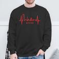 Essen Skyline Heartbeat Ruhrpott Fan Heart Love Essen Sweatshirt Geschenke für alte Männer