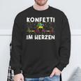 Fancy Dress Confetti In Heart Sweatshirt Geschenke für alte Männer