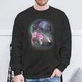 Ferret Howling at the Moon Sweatshirt - Fun Unisex Top Gifts for Old Men