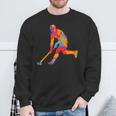 Field Hockey Colourful Hockey Player Children's Hockey Boys Sweatshirt Geschenke für alte Männer