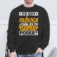 Filóloga Regalos Divertidos Camisa de entrenamiento Regalos para ancianos