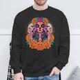 Fleurs De Crâne De La Catrina Dia De Los Muertos Sweater e Cadeaux pour les vieillards