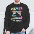 Never Forget 90S Retrointage Never Forget Sweatshirt Geschenke für alte Männer