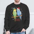 Frohe Weihnachten Budgies Birds Sweatshirt Geschenke für alte Männer