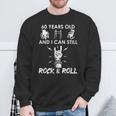 60Th Birthday Rock And Roll 60Th Birthday Gag Sweatshirt Geschenke für alte Männer