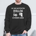 Angel Die Zwei Wichtigsten Rollen In Meinem Leben Sweatshirt Geschenke für alte Männer