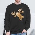 With Cartoon I Elk Wild Animal Motif Sweatshirt Geschenke für alte Männer